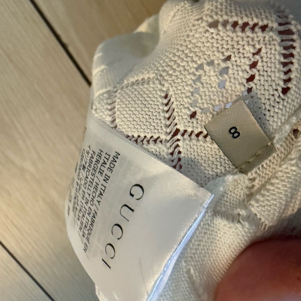 New with tags Gucci Kids White Knit Cardigan – Size 8 kids - Picture 6 of 9